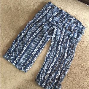 Wide leg loose knit pants